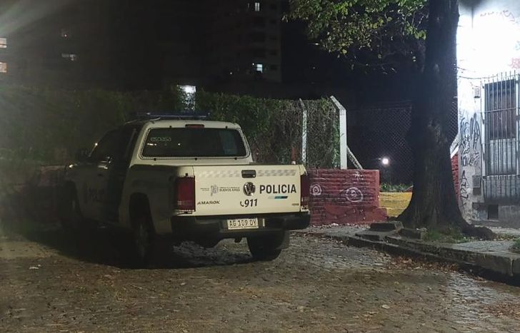 La Policía en el lugar del hecho.