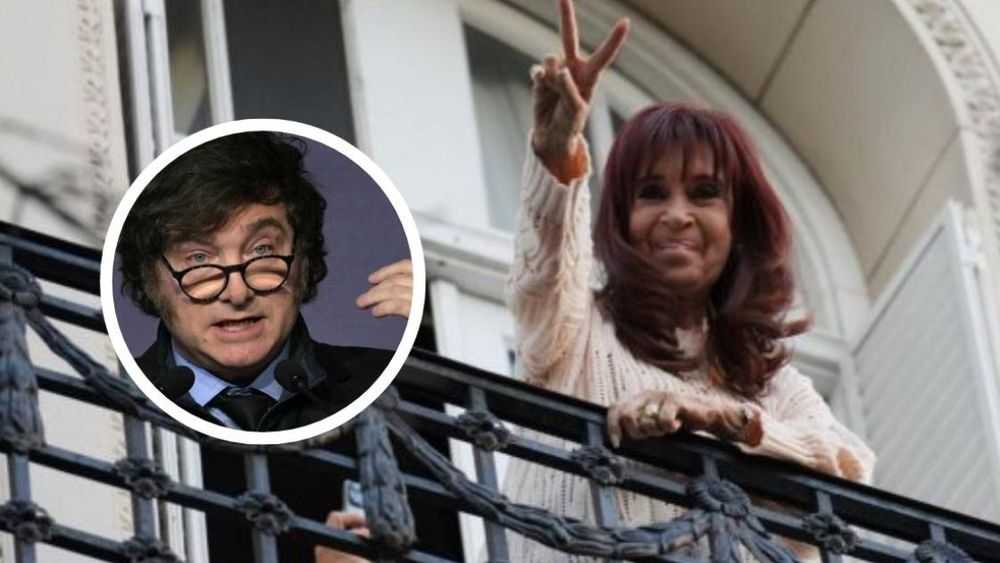 Cristina Kirchner trató de cobarde a Javier Milei.