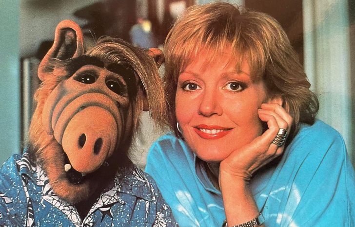 La actriz junto a Alf.&nbsp;