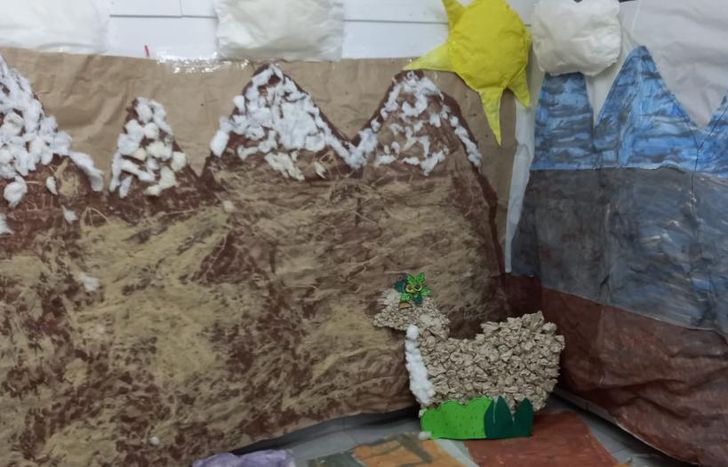 Las escenografías en tamaño real.