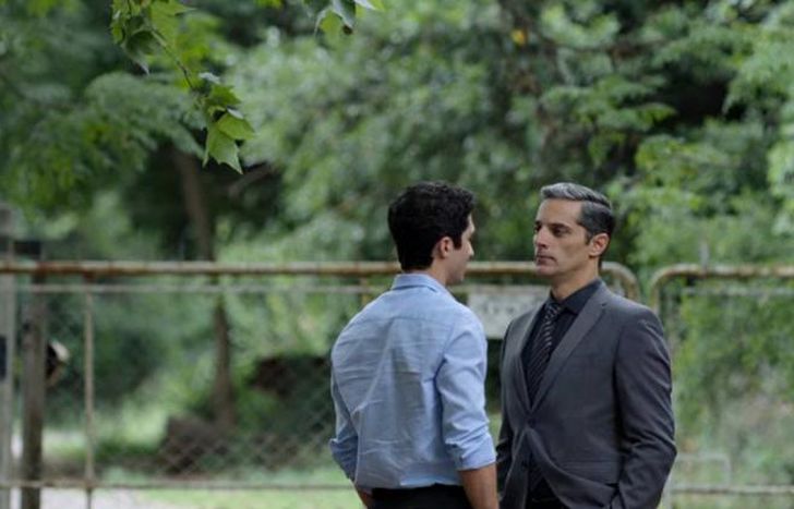 El Darín y Furriel en la calle Garibaldi.