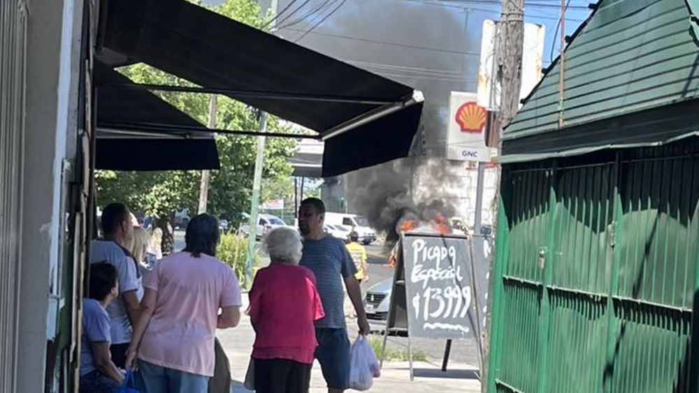 Incendio en Villa Centenario.