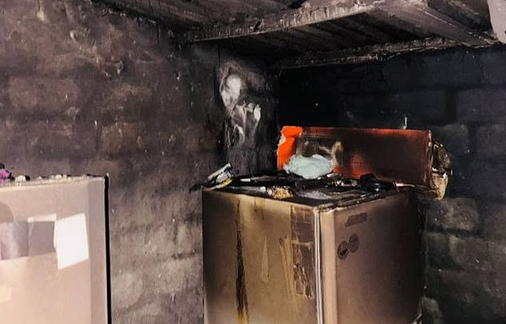 El incendio provocó importantes daños.