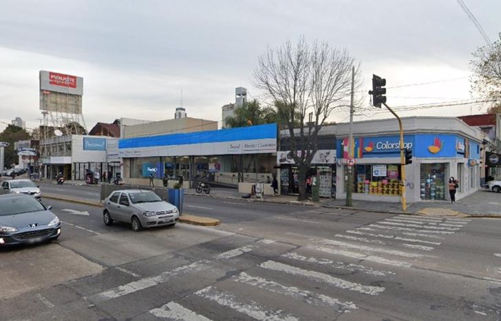 La zona por donde caminaba la mujer al momento del ACV.