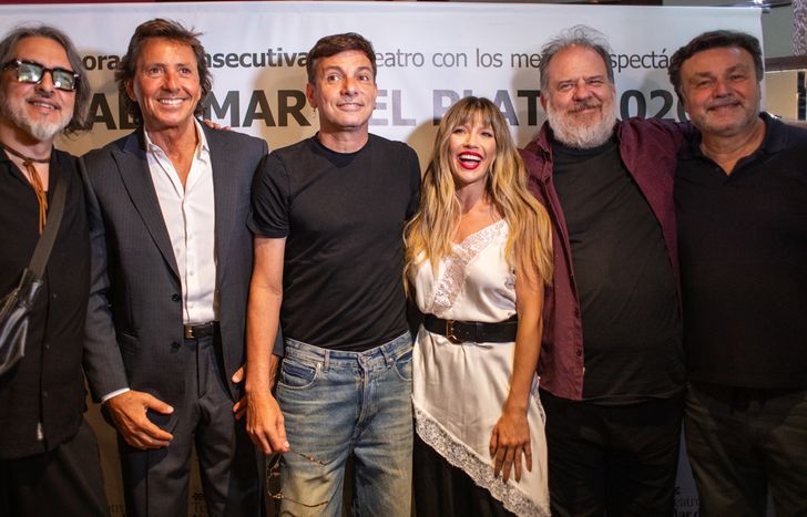 Martín Bossi, Laurita Fernández y elenco, en Mar del Plata.&nbsp;