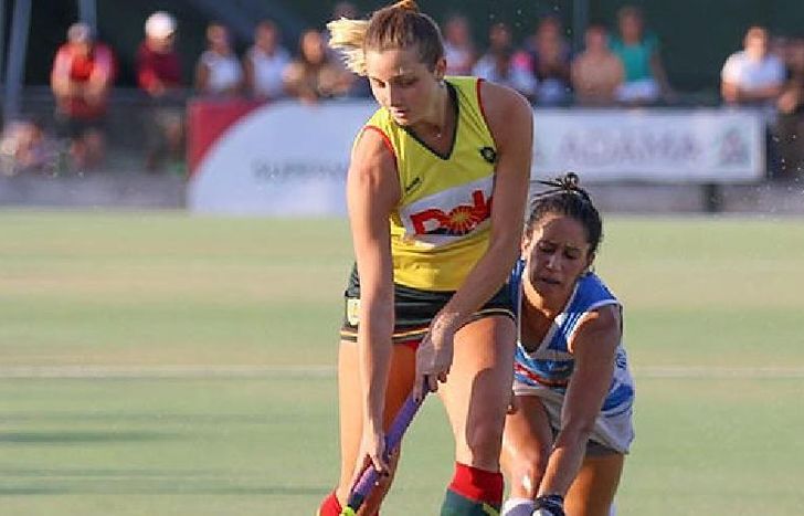 Sofía Jorge marcó uno de los goles de Lomas Athletic frente a SIC.