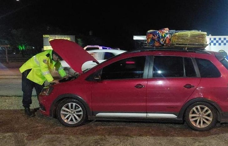 La camioneta recuperada por la Policía.