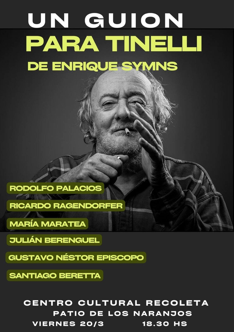 Una comedia teatral inédita de Enrique Symns. 