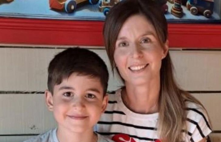 Natalia Ciak y su hijo, Joaquín Ruffo.