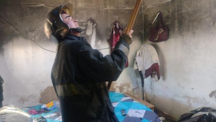 Los Bomberos Voluntarios de Lomas trabajaron en el lugar.