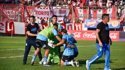 El festejo de Temperley en el clásico del sur.