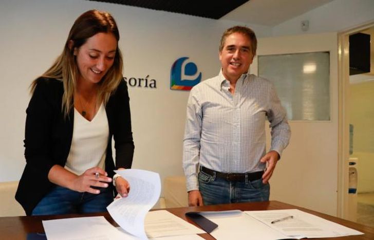 Lesci y Lorenzino firmaron el acuerdo.