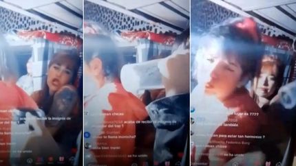 La mujer está presa, y sube vivos de Tik Tok.