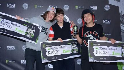 Morena sigue sumando podios en los skatepark del país.