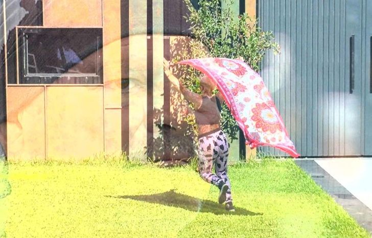 Furia, en pleno ritual.