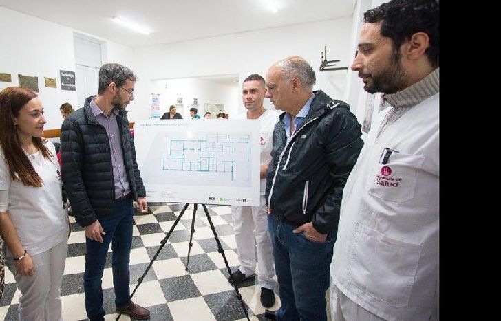 Grindetti supervisó los trabajos.