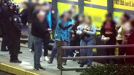 El momento de la detención. El momento de la detención.