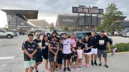 Yésica vivió un sueño durante la presentación de Messi en el Inter Miami.