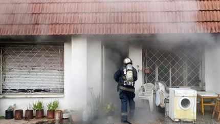 La casa se quemó casi en su totalidad.