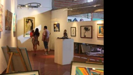 expo y taller de arte en la plaza canning
