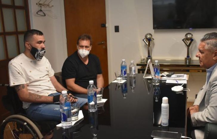 Baglivo compartió un encuentro con Tapia en la AFA.