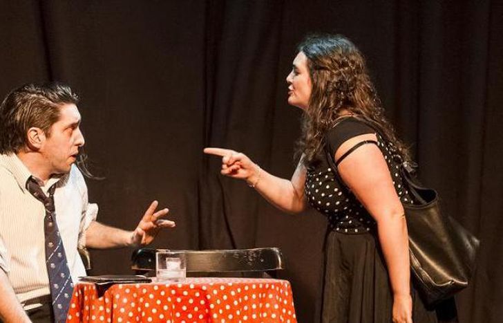 Pablo y Agustina, en escena.