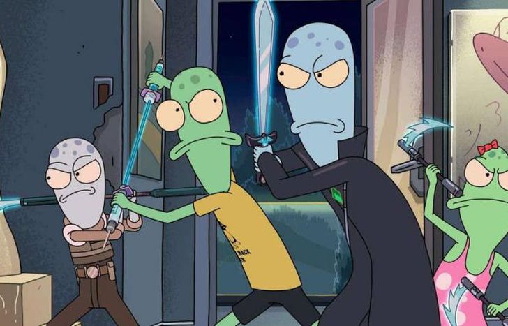 Cuatro fugitivos extraterrestres.