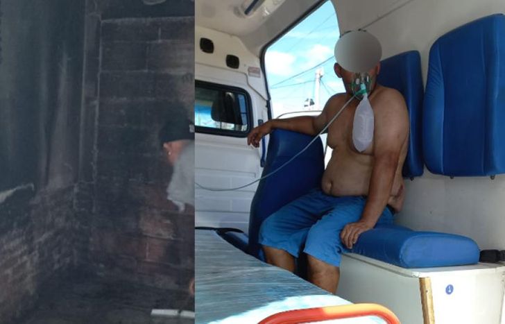 El incendio destruyó la casa y vecinos debieron ser atendidos por el personal de salud.