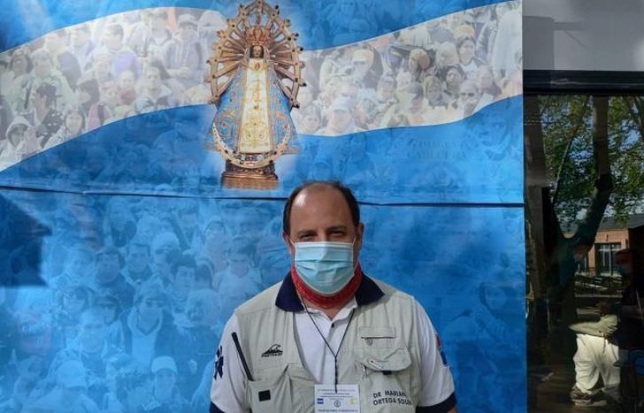 Ortega Soler, coordinador médico de la perigrinación a Luján.