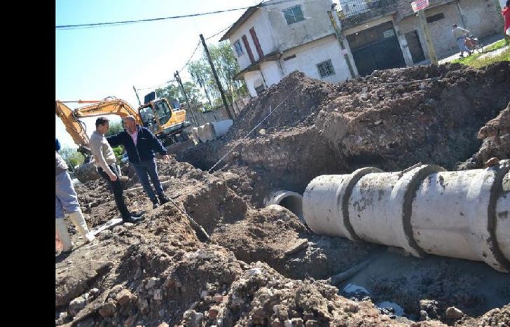 las obras hidráulicas evitarán los anegamientos en días de lluvia.