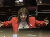 La senadora Patricia Bullrich, al frente de las negociaciones por cambios en la reforma laboral que impulsa el Gobierno.