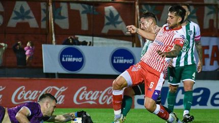 Riquelme en su último partido en Los Andes.
