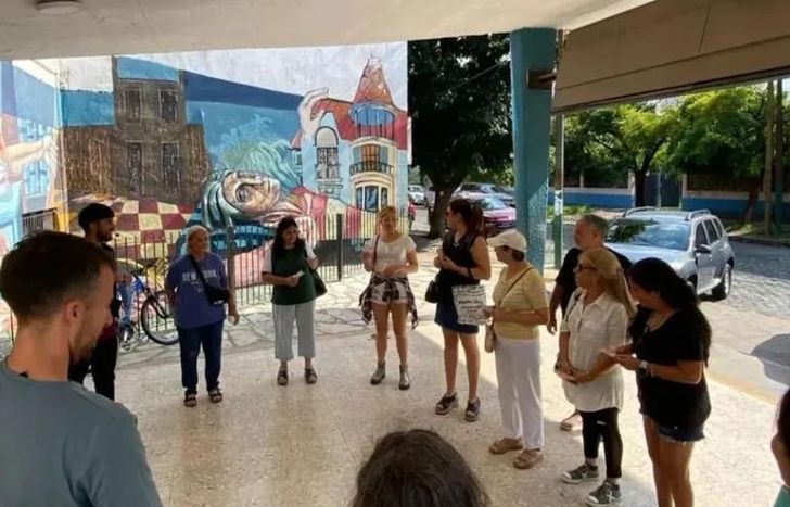 El mural inspirado en Casa Tomada, una parada obligada.