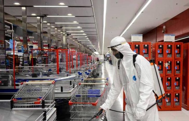 Continúan las acciones de desinfección.