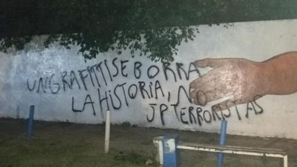 Las nuevas pintadas aparecieron este fin de semana.