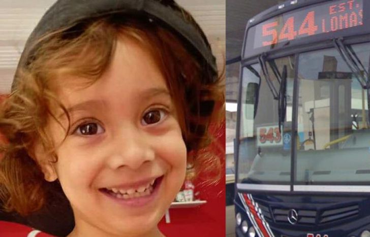 Desirée tenía 4 años y murió atropellada por un colectivo de la línea 544.