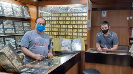 Sergio y su hermano Marcelo. El trabajo lo heredaron de su padre.