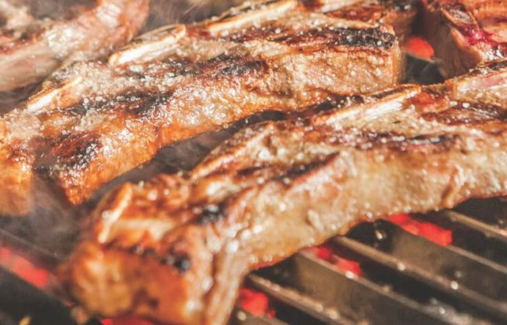 El asado, una tradición de fin de año.