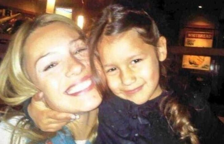 La modelo y su hija.