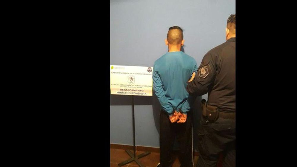 Brown: robó una vivienda y decidió volver por más, pero quedó detenido