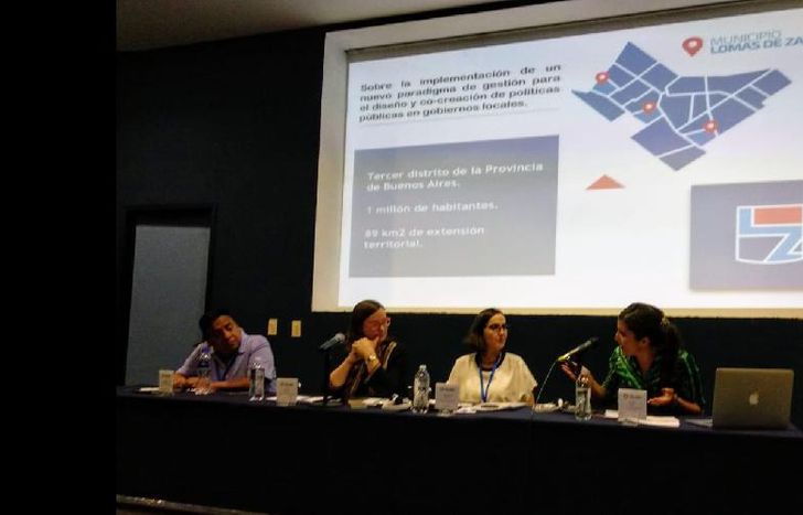 La concejala lomense, en el encuentro latinoamericano.