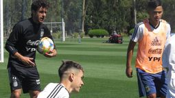El Sub-17 vuelve a entrenar en Ezeiza.