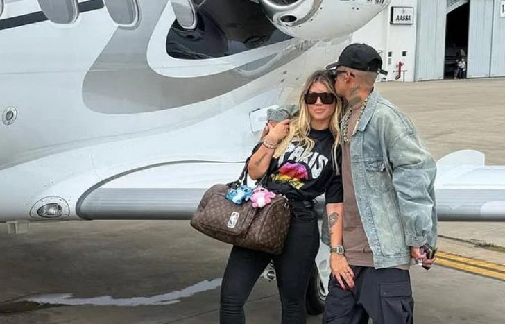 Wanda Nara y L-Gante, en Paraguay.