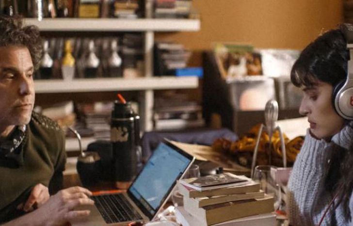 Calamaro y Nathy Peluso.