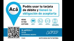 Desde este domingo, todos los comercios deberán aceptar pagos con tarjeta de débito
