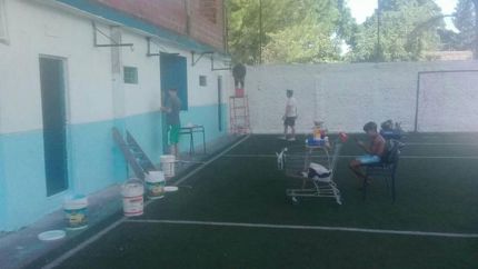 Todo listo para poner en funcionamiento la cancha.