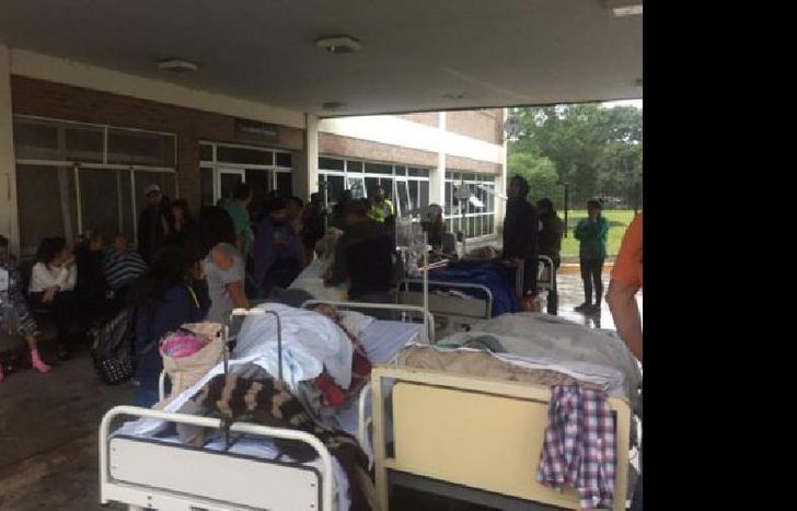 Más de 180 pacientes evacuados.
