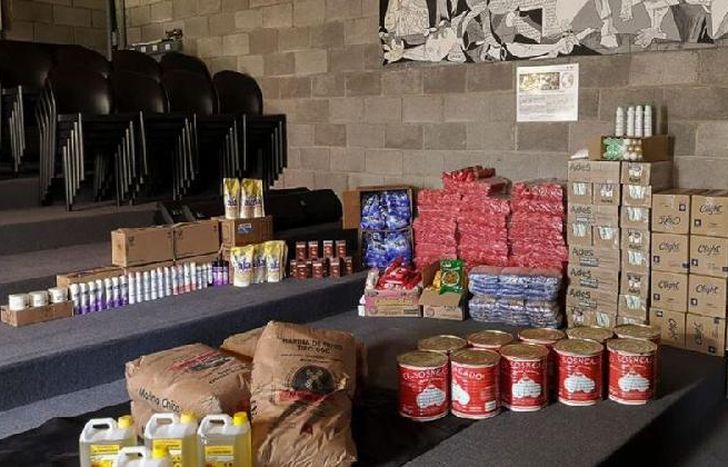 Colaboraron con comida en doce instituciones de ayuda social.