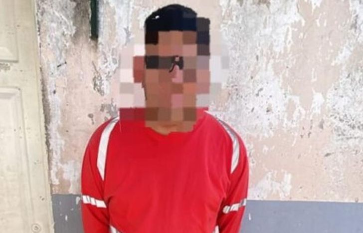 El prófugo detenido. Lo arrestaron en más de una ocasión.