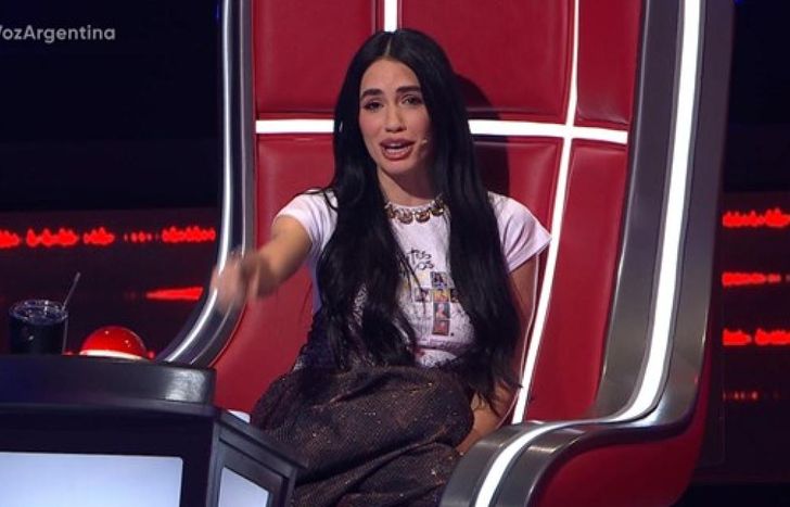 La emoción de Lali Espósito en La Voz Argentina.